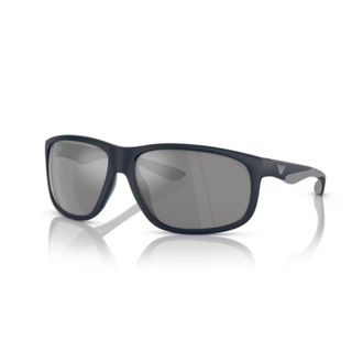 Emporio Armani 0ea4199u Rectangular Two-Tone Sunglasses with Matte Finish