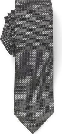 BOSS Neat Silk Tie in Dark Grey at Nordstrom