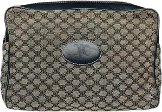 Celine Pre-owned Leather Clutch - Dames - Vintage Clutch - Zwart - ONE Size - Leer - Vintage
