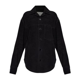 Ami Camicia in camoscio - - Blouses & Shirts - Donna - Nero - 2XS