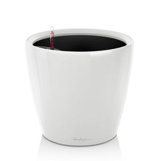 Lechuza Jardiniere - Classico Premium Ls 28 - Kit Complet - Blanc Brillant - 7 L - Lechuza
