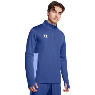 Under Armour Mens Challenger Half Zip Midlayer Top Tech Blue L