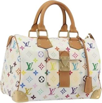 Louis Vuitton Pre-owned Vintage Monogram Multicolor Hand Bag - Dames - Vintage Handtas - Veelkleurig - ONE Size - Leer - Vintage
