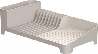 Ou Modern Compact Polypropylene Kitchen Dish Drying Rack in Beige at Nordstrom