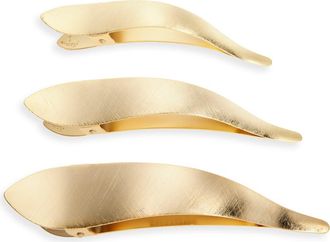 Ficcare Maximas Ice Hair Clip in Ice Gold at Nordstrom, Size Medium
