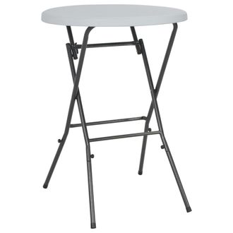 vidaXL Mesa De Jard&iacute;n Plegable Hdpe Blanca 80x110 Cm Vidaxl