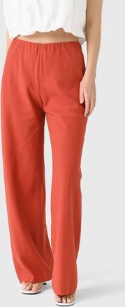 Vince Cotton-Blend High-Waist Bias Pant In Terra