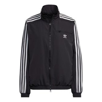 adidas (WMNS) adidas Adicolor Classics Track Jacket Asia Sizing Black White HM2152