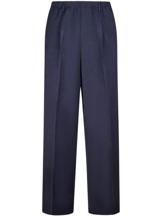 Cellar Door Relaxed Straight-Leg Trousers with Zippered Pocket