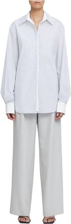 Viktoria & Woods Moses Button Down Top In Airborne Stripe