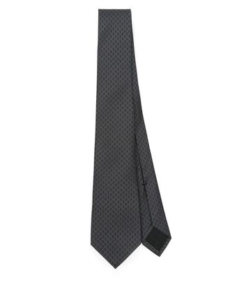 Gucci Zijden stropdas - Grijs