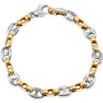Pompeii3 Mens Marine Link 14k Gold (32gram) or Platinum (51gram) 5-9mm Bracelet 8.75