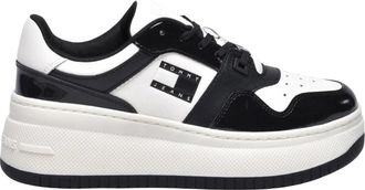 Tommy Jeans Retro Basket Flatform - Dames - Sneakers - Veelkleurig - 41 EU - Leer - Schoenen