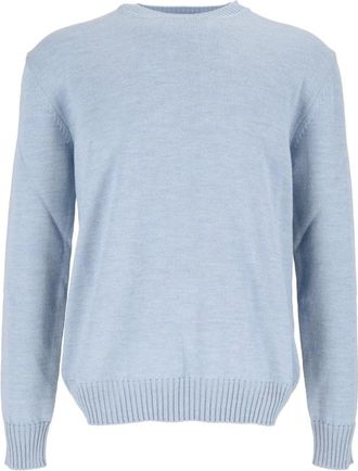 Ballantyne Jersey liso - Knitwear - Hombre - Azul - 2XL
