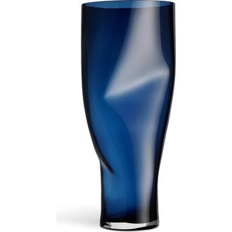 Orrefors Squeeze Extra Large Vase in Blue at Nordstrom