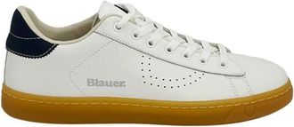 Blauer Lowell Sneaker - Heren - Sneakers - Wit - 43 EU - Leer - Schoenen