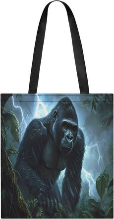 Generic Gorillas Thunder Womens Tote Casual Shopping Bag Lightweight Shoulder Bags Hobos Handbag for Work Travel Daily 35x40cm