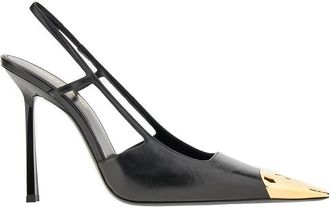 Saint Laurent Jeanne nappa leather slingback pumps Woman 36