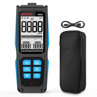 OEM Detector De Radiaci&oacute;n Nuclear - Detector De Radiaci&oacute;n Dosim&eacute;trico Mestek Con Pantalla Digital Y Anal&oacute;gica Dual, Monitor Port&aacute;til De Rayos X Beta Y Gam