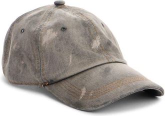 Acne Studios Carliy Trafalgar Embroidered Back Logo Adjustable Baseball Cap in Black at Nordstrom