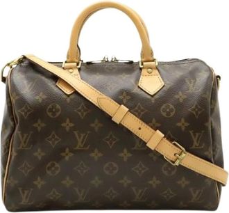 Louis Vuitton Pre-owned Handbags, female, Brown, Size: ONE SIZE Pre-owned Canvas Handbag