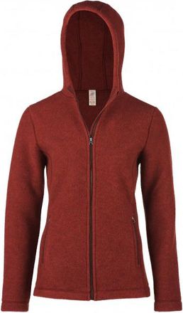 Engel Jacke mit Kapuze Wolljacke für Damen | rot