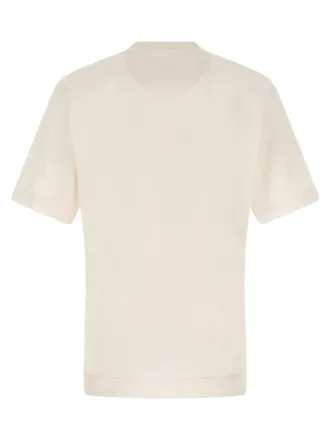 Fendi Logo Print T-shirt - Cream