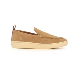 Lanvin Su&egrave;de Slipper met Ronde Neus - Heren - Loafers - Beige - 43 EU - Su&egrave;de - Schoenen