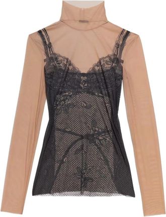 Balenciaga Turtleneck Lange Mouw Polos en T-shirts - Dames - Longsleeves - Zwart - M - Tops