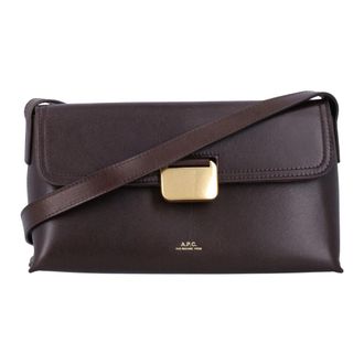 A.P.C. Simone Small - Dames - Schoudertassen - Bruin - ONE Size - Leer - Tassen