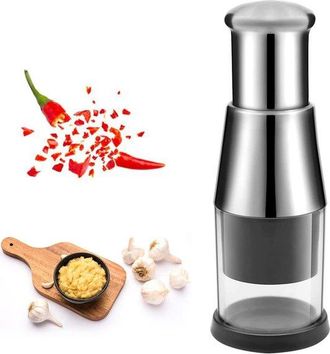 OEM Mini Cortadora Manual De Cebollas - Picadora De Verduras - Acero Inoxidable