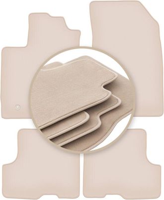 OEM Alfombrillas Premium Beige Para: Dacia Duster Ii 4wd Suv 2018