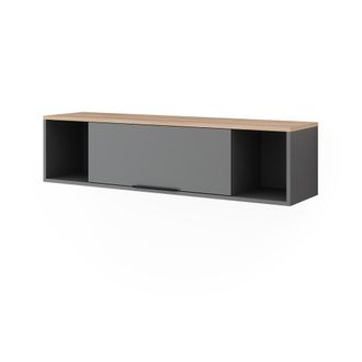 Vicco Estanter&iacute;a De Pared Betti, Antracita/sonoma, 120 X 30 Cm