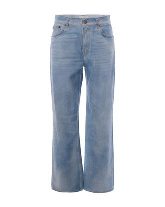 Haikure Blue Flared Mid Rise Jeans