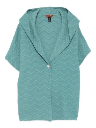 Missoni Cape met capuchon - Groen