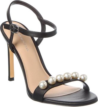 Stuart Weitzman Juliette 75 Leather Sandal