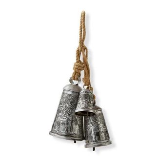 Tag Forest Etched Bell - Antique Silver Holiday Decorative Sculpture at Nordstrom