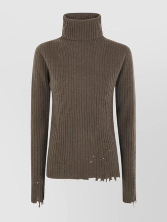 Uma Wang cashmere ribbed high neck jumper