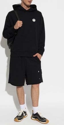 Palm Angels Cotton Hoodie, Mens, Black