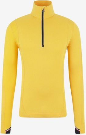 Moncler Firstlayer aus Power Grid mit Stehkragen und Zip