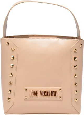 Love Moschino Tassen, Dames, Beige, ONE Size, Tracolla a secchiello