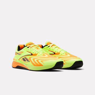 Reebok Trainingsschuh REEBOK NANO X5 EDGE, Herren, Gr. 42,5, digital lime, schwarz, Synthetik, Textil, Schuhe Trainingsschuh