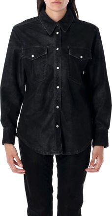 Isabel Marant Karima Eco Leather Classic Shirt