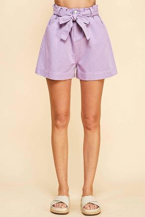 Pinch Design Lucy Cotton Twill Short In Lavender