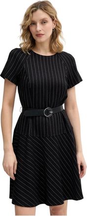 DKNY Dkny, Dames, Jurken, Zwart, Maat: 2XS