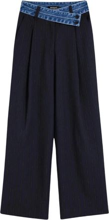 Desigual Donna, Pantaloni, Blu, XL, new