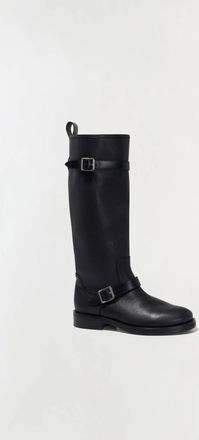 SIMKHAI Womens Noah Leather Boot In Black