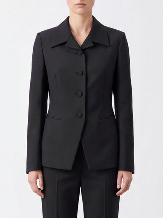 R&oacute;he Blazer slim fit in lana vergine e mohair con rever a lancia