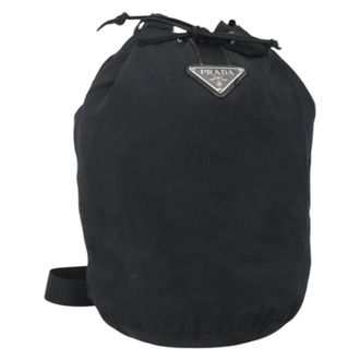 Prada Pre-owned Bucket Bags, female, Black, Size: ONE SIZE Pre-owned Vintage Bucket Bag