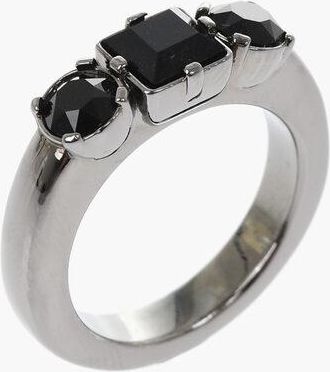 Dsquared2 Metal Ring D2 CLASSIC with Crystals size One Size
